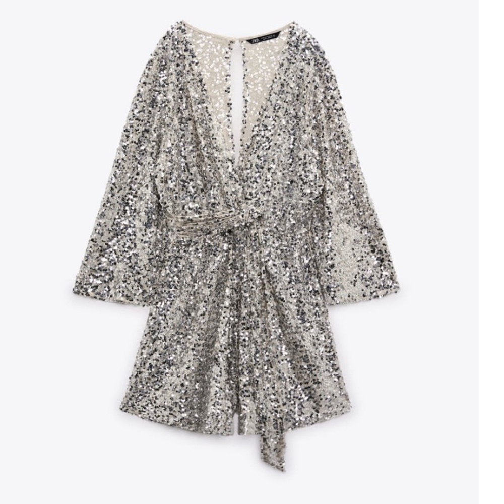 Zara Sequin Knotted Jumpsuit